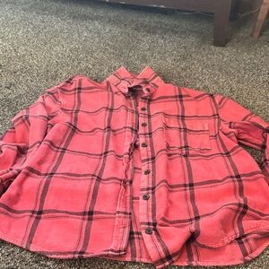 Wild Fable Red and Black Plaid Men's Shirt